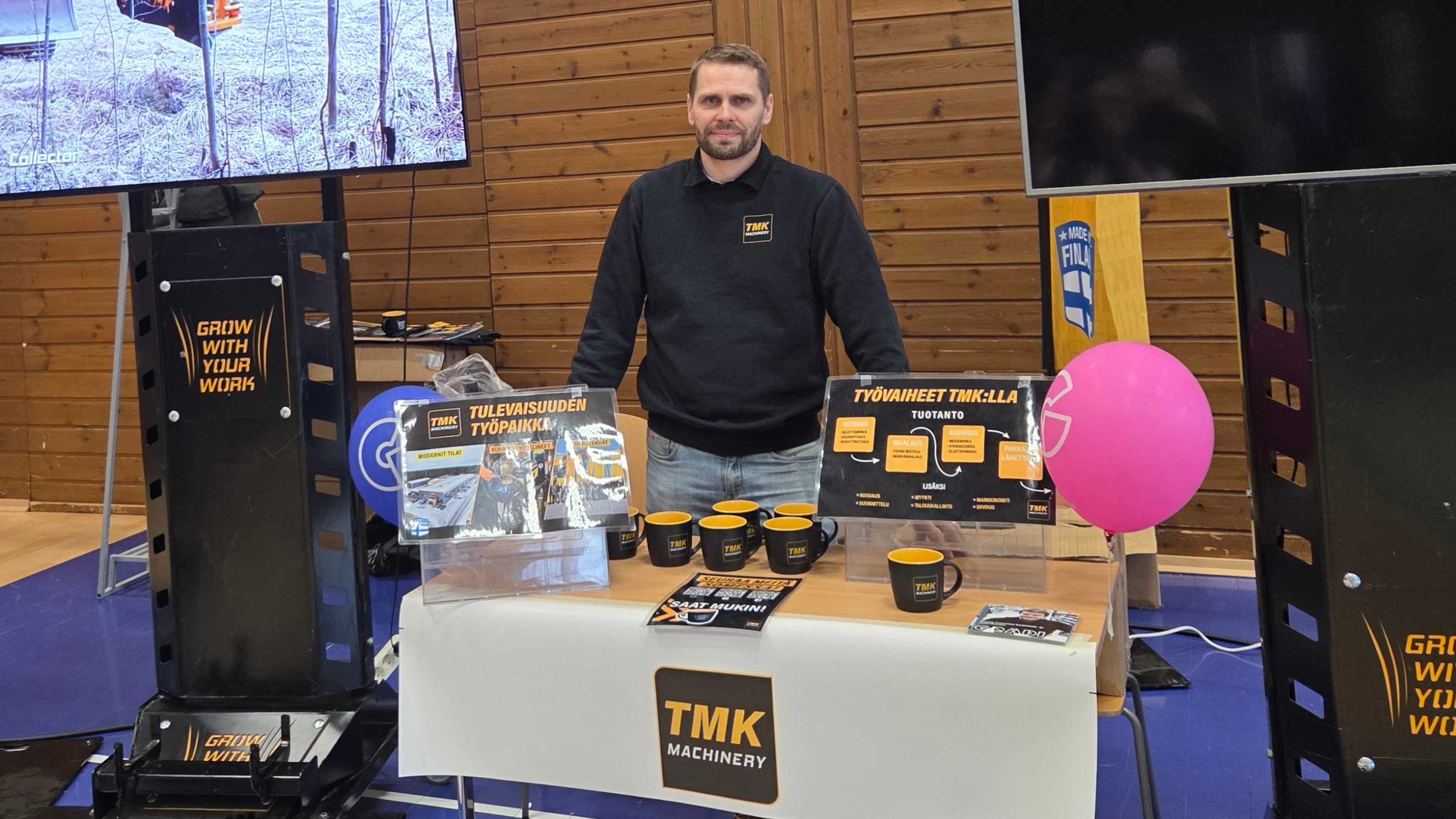 Kuvassa TMK Machinery Oy tuotantopäällikkö Markus Liukkonen 